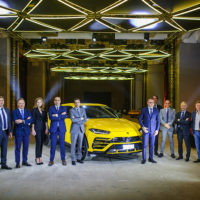46621 Светлана Бондарчук, Надежда Оболенцева и другие на презентации Lamborghini в Москве