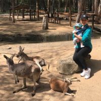 50390 Ева Лонгория познакомила сына с коалами и кенгуру в австралийском заповеднике Каррамбин