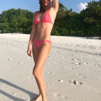 52774 Жена Игоря Акинфеева показала безупречную фигуру во время отдыха на Мальдивах